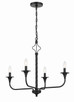 Jolenne Four Light Chandelier (57024-FB)
