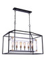 Aaron Six Light Island Pendant (58076-FBSB)