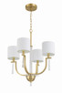 Fortuna Four Light Chandelier (58224-SB)