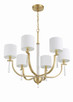 Fortuna Six Light Chandelier (58226-SB)