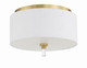 Craftmade - 58282-SB - Two Light Flushmount - Fortuna - Satin Brass