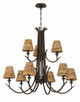 Craftmade - 58329-ABZ - Nine Light Chandelier - Kokomo - Aged Bronze Brushed