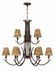 Kokomo Nine Light Chandelier (58329-ABZ)