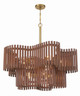 Freeform Ten Light Chandelier (58410-SBWAL)