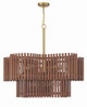 Freeform Ten Light Chandelier (58410-SBWAL)