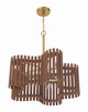 Freeform Five Light Chandelier (58425-SBWAL)