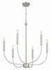 Traci Six Light Chandelier (59826-BNK)