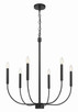Craftmade - 59826-FB - Six Light Chandelier - Traci - Flat Black