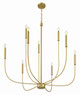 Traci Nine Light Chandelier (59829-SB)