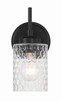 Craftmade - 60501-FB - One Light Wall Sconce - Claire - Flat Black