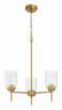 Claire Three Light Chandelier (60523-SB)