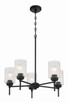 Craftmade - 60525-FB - Five Light Chandelier - Claire - Flat Black