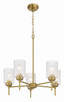 Craftmade - 60525-SB - Five Light Chandelier - Claire - Satin Brass