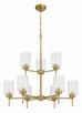 Claire Nine Light Chandelier (60529-SB)