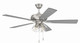Craftmade - ECF104BNK5-BNGW - 52 Ceiling Fan - Eos Clear 4 Light - Brushed Polished Nickel