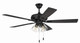 Craftmade - ECF104FB5-FBGW - 52 Ceiling Fan - Eos Clear 4 Light - Flat Black