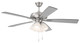 Eos Frost 4 Light 52" Ceiling Fan (ECF114BNK5-BNGW)