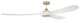 Craftmade - EVY84WSB3 - 84 Ceiling Fan - Envy 84 - White/Satin Brass