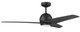 Craftmade - NTE52FB3 - 52 Ceiling Fan - Nate - Flat Black