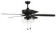 Craftmade - OP104FB5 - 52 Outdoor Ceiling Fan - Outdoor Pro Plus 104 - Flat Black
