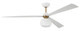 Craftmade - OTT60WSB3 - 60 Ceiling Fan - Otto - White/Satin Brass
