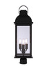 Bent Tree Three Light Outdoor Post Mount (ZA7225-MN)