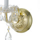 Traditional Crystal One Light Wall Sconce (1031-PB-CL-SAQ) Traditional Crystal One Light Wall Sconce (1031-PB-CL-SAQ)