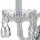 Traditional Crystal Two Light Wall Sconce (1032-CH-CL-SAQ)