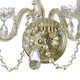 Traditional Crystal Three Light Wall Sconce (1033-PB-CL-SAQ) Traditional Crystal Three Light Wall Sconce (1033-PB-CL-SAQ)