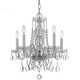 Crystorama - 1061-CH-CL-MWP - Five Light Mini Chandelier - Traditional Crystal - Polished Chrome Crystorama - 1061-CH-CL-MWP - Five Light Mini Chandelier - Traditional Crystal - Polished Chrome