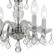 Traditional Crystal Four Light Mini Chandelier (1064-CH-CL-MWP)