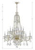 Traditional Crystal 12 Light Chandelier (1114-PB-CL-MWP)