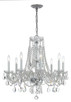 Crystorama - 1138-CH-CL-MWP - Eight Light Chandelier - Traditional Crystal - Polished Chrome