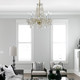 Traditional Crystal Eight Light Chandelier (1138-PB-CL-SAQ)