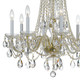 Traditional Crystal Eight Light Chandelier (1138-PB-CL-SAQ)