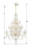 Traditional Crystal 20 Light Chandelier (1157-PB-CL-MWP) Traditional Crystal 20 Light Chandelier (1157-PB-CL-MWP)