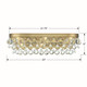 Calypso Six Light Bathroom Vanity (133-VG)