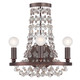 Crystorama - 1542-CB-MWP - Three Light Wall Sconce - Channing - Chocolate Bronze
