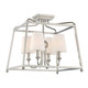Sylvan Four Light Semi Flush Mount (2243-PN)