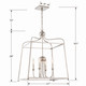 Sylvan Four Light Chandelier (2244-PN_NOSHADE)