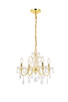 Elegant Lighting - V2015D17G/RC - Four Light Pendant - St. Francis - Gold