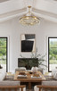 Calypso Six Light Chandelier (237-VG)