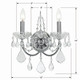 Imperial Two Light Wall Sconce (3222-CH-CL-S)