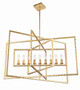 Capri Nine Light Chandelier (337-GA)