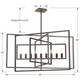 Capri Nine Light Chandelier (337-RS)