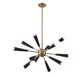 Zodiac 12 Light Chandelier (3812-AG)