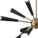 Zodiac 12 Light Chandelier (3812-AG)