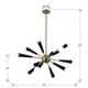 Zodiac 12 Light Chandelier (3812-AG)