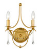 Crystorama - 422-GA - Two Light Wall Sconce - Metro - Antique Gold