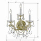 Maria Theresa Three Light Wall Sconce (4403-GD-CL-MWP)